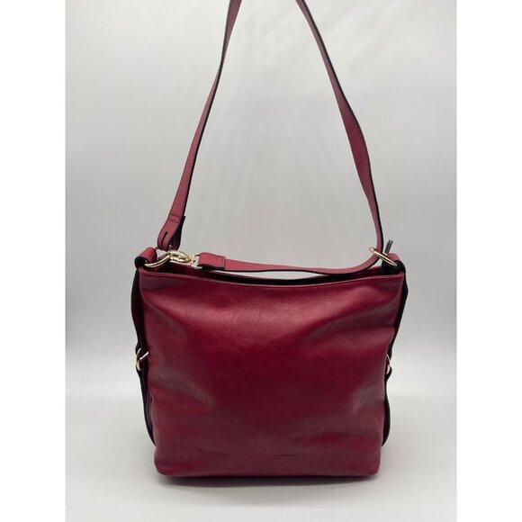 INC INT. CONCEPTS Riverton faux-leather medium women's hobo shoulder bag -Red - Picture 5 of 10